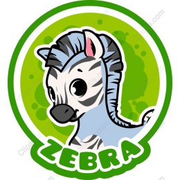 Cartoon Zebra