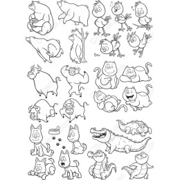 Whimsical Cartoon Animal Bundle