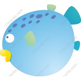 Adorable Blue Fish