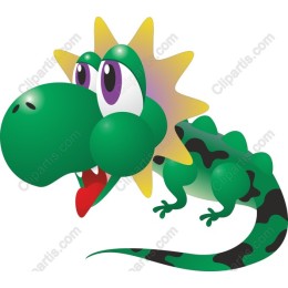 Charming Cartoon Dinosaur