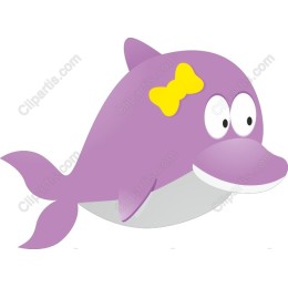 Playful Purple Dolphin