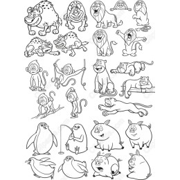 Animal Cartoon Clipart Bundle