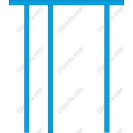 Blue Vertical Support Structure