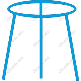 Modern Blue Table Base