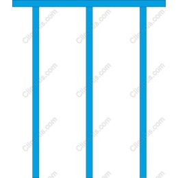 Minimalist Blue Fence