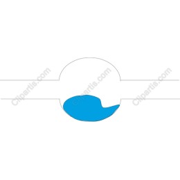 Abstract Blue Liquid Shape
