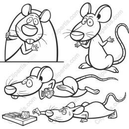 Playful Cartoon Mouse Pack