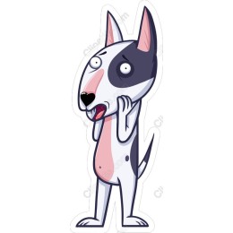 Playful Cartoon Dog