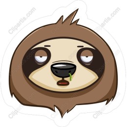 Charming Sloth Face