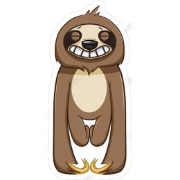 Adorable Cartoon Sloth