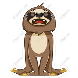 Adorable Cartoon Sloth