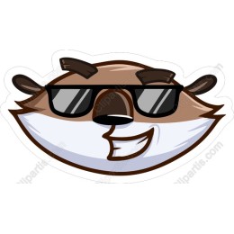 Cool Cartoon Animal with Sunglasses