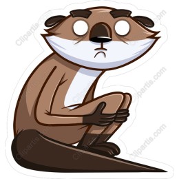 Charming Cartoon Otter