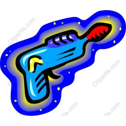 Vibrant Retro Laser Gun