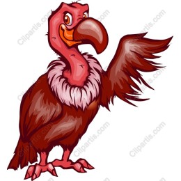 Playful Cartoon Vulture