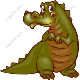 Cute Cartoon Crocodile
