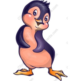Playful Cartoon Penguin
