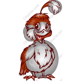 Whimsical Cartoon Bird
