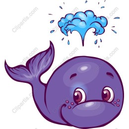 Cute Cartoon Whale