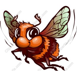 Cheerful Cartoon Bee