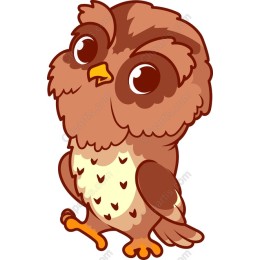 Charming Cartoon Owl