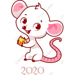 Cheerful Mouse Clipart for Year of the Rat