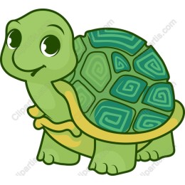 Adorable Cartoon Turtle