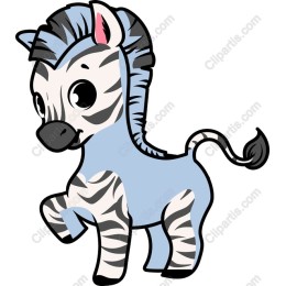 Playful Blue Zebra
