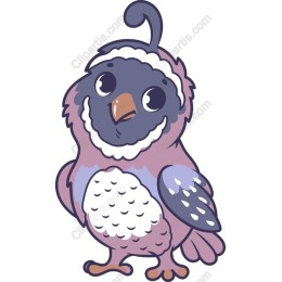 Whimsical Bird Character