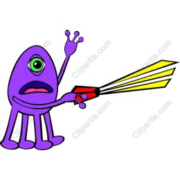 Purple Monster with Laser