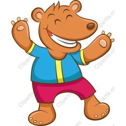 Cheerful Bear Character