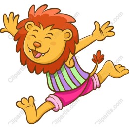 Joyful Lion Character