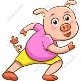 Cheerful Pig