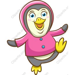 Cheerful Cartoon Penguin