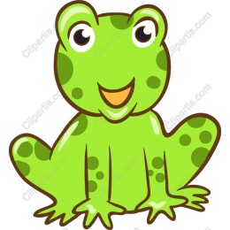 Charming Green Frog