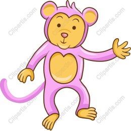 Playful Pink Monkey