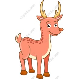 Happy Cartoon Deer
