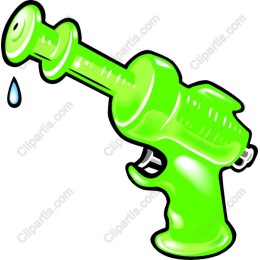 Playful Green Water Gun