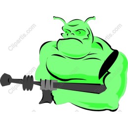 Muscular Green Creature