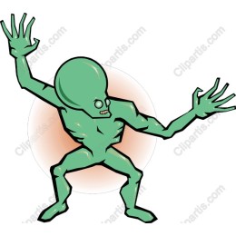 Galactic Green Alien