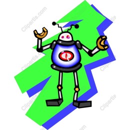 Playful Robot Character