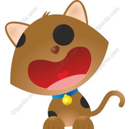 Cheerful Cartoon Cat