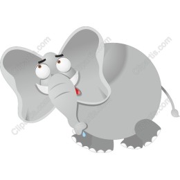 Charming Cartoon Elephant