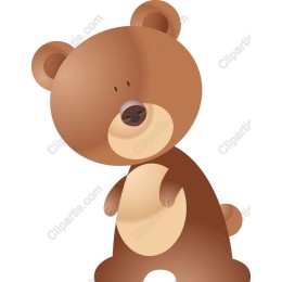 Cute Cartoon Brown Bear