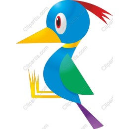 Colorful Whimsical Bird