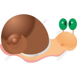 Cheerful Cartoon Snail
