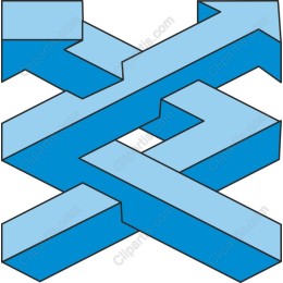 Dynamic Blue Arrow Geometric
