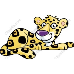 Cheerful Cartoon Leopard