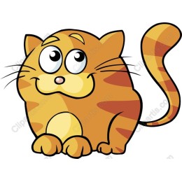 Charming Cartoon Cat