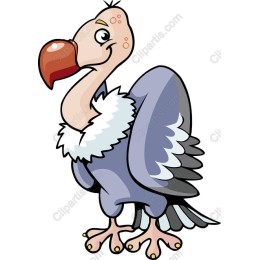 Cheerful Cartoon Vulture